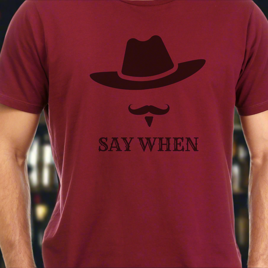N. Iconic Tombstone Short Sleeve T-Shirt. Tall, Big & Tall. Deep Red