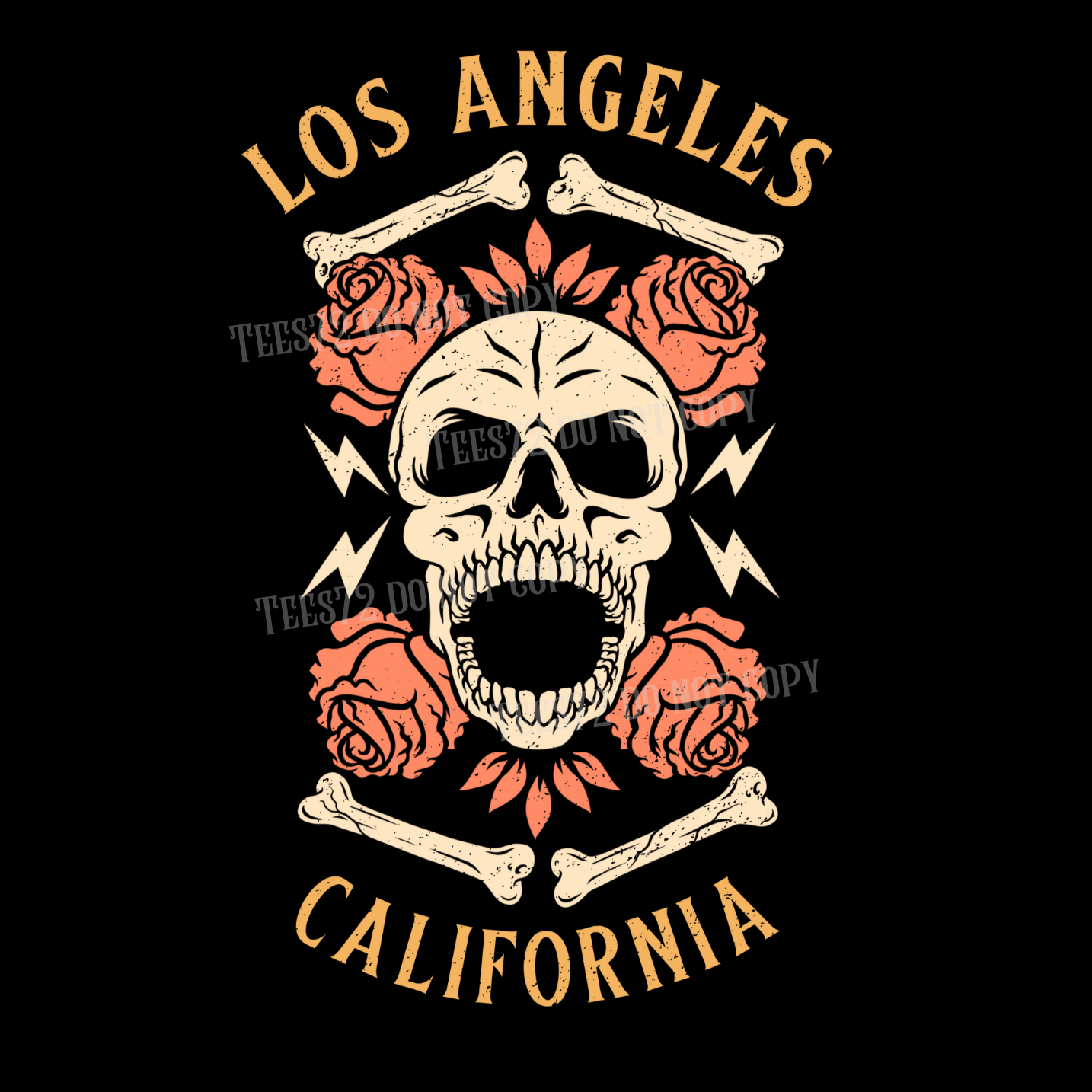 A. Los Angeles Short Sleeve Tall, Big & Tall T-Shirt. Black